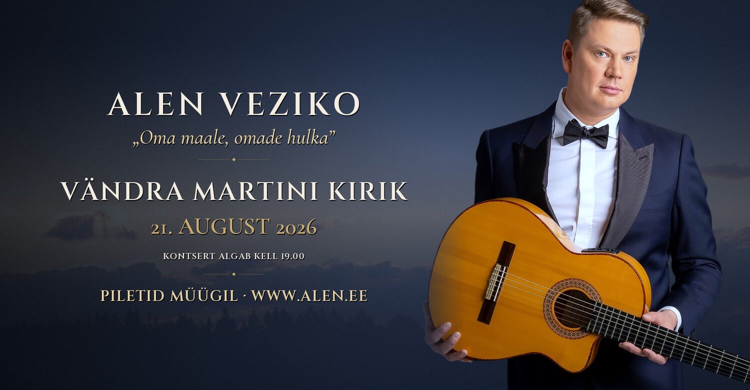 Pildil on Alen Veziko kontserdi plakat.