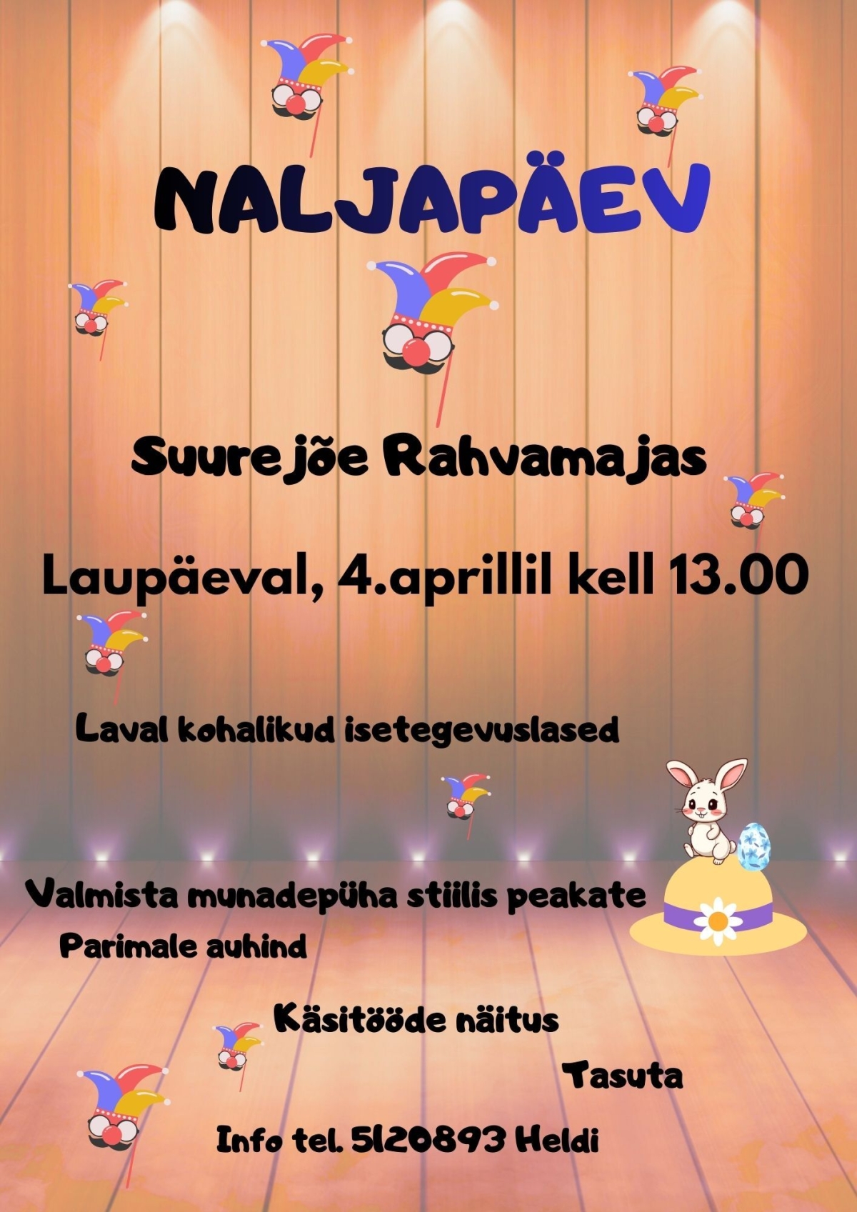 Suurejõe rahvamaja naljapäeva plakat