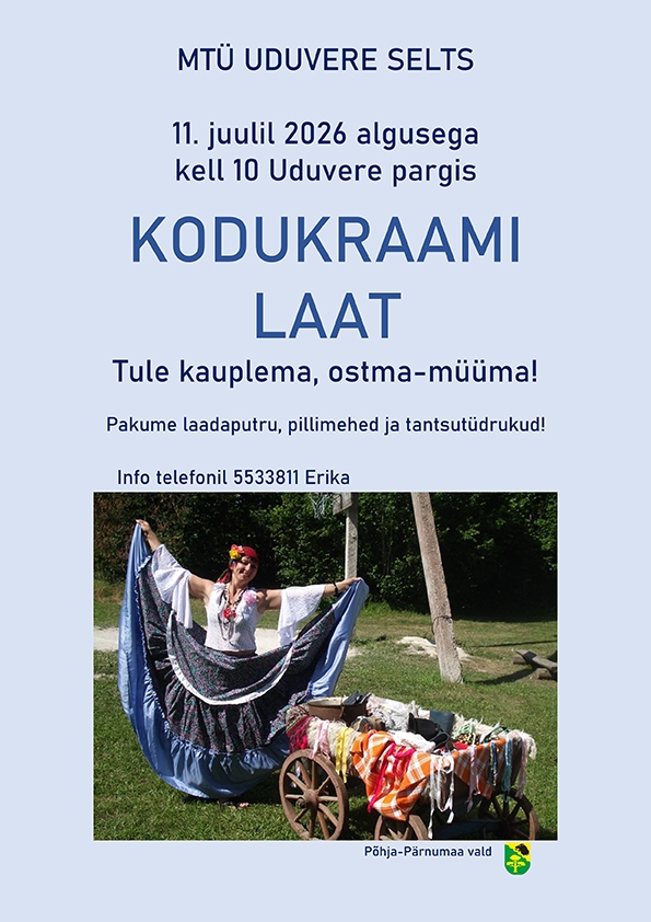 Pildil on Uduvere laada plakat.