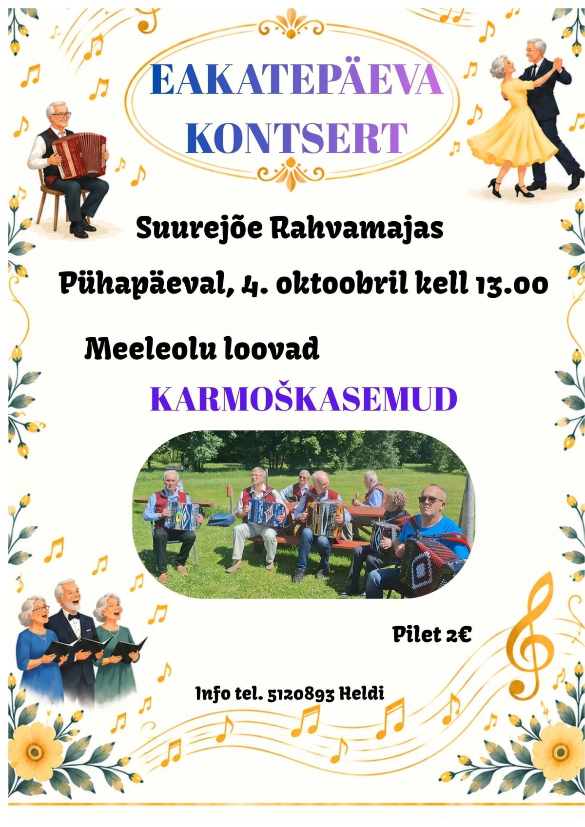 Pildil on ürituse plakat.