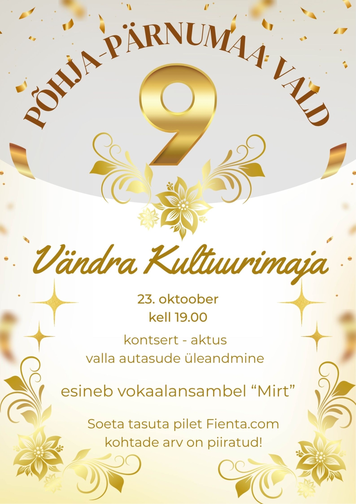 Pildil on ürituse plakat.