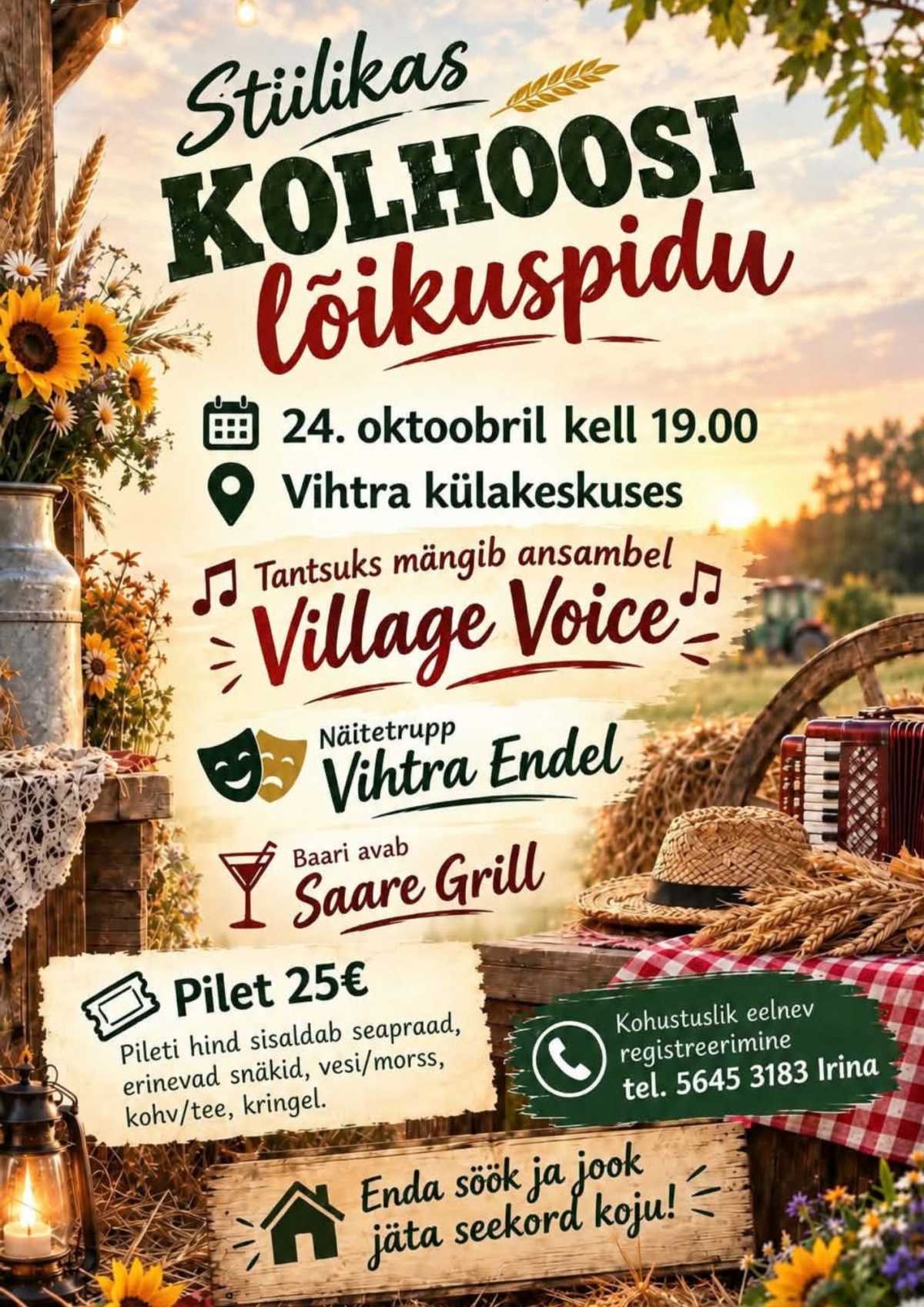 Pildil on ürituse plakat.