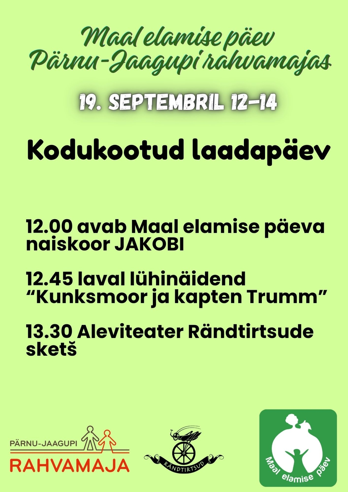 Pildil on ürituse plakat.