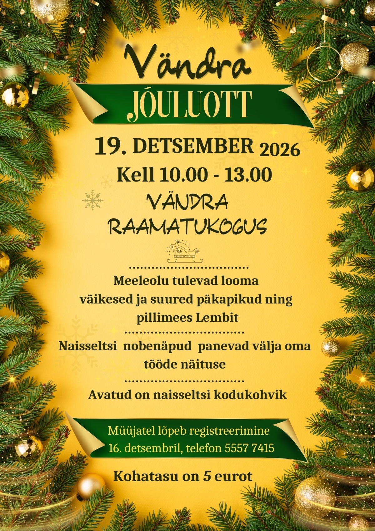 Pildil on ürituse plakat.