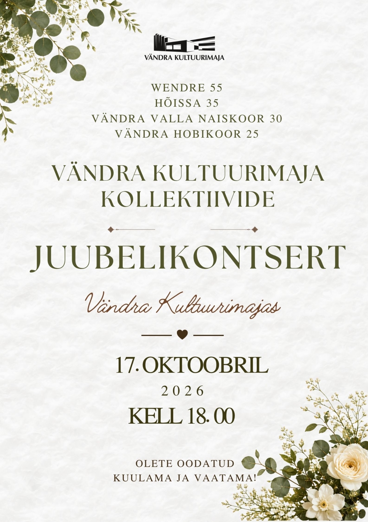 Pildil on ürituse plakat.