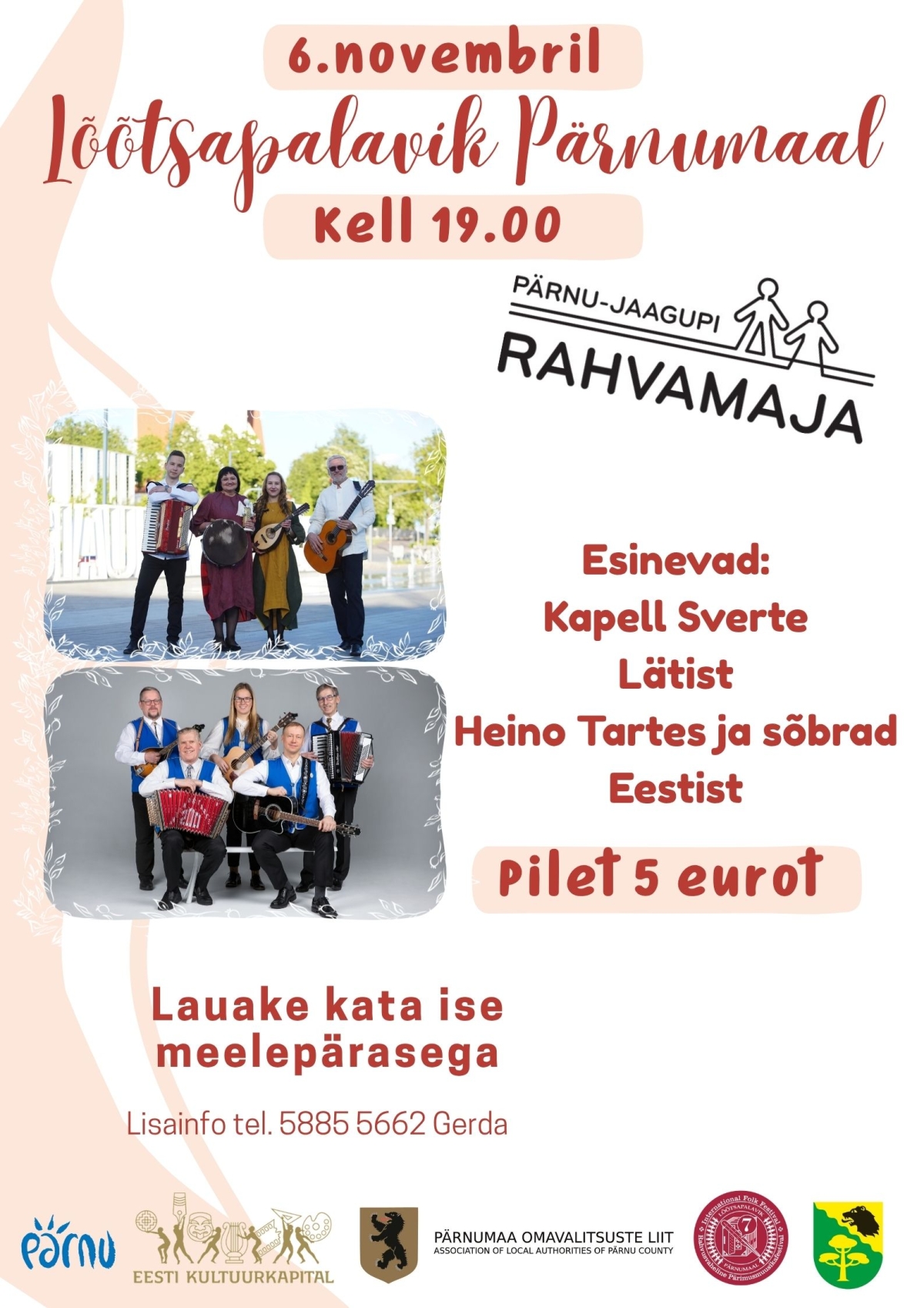 Pildil on ürituse plakat.