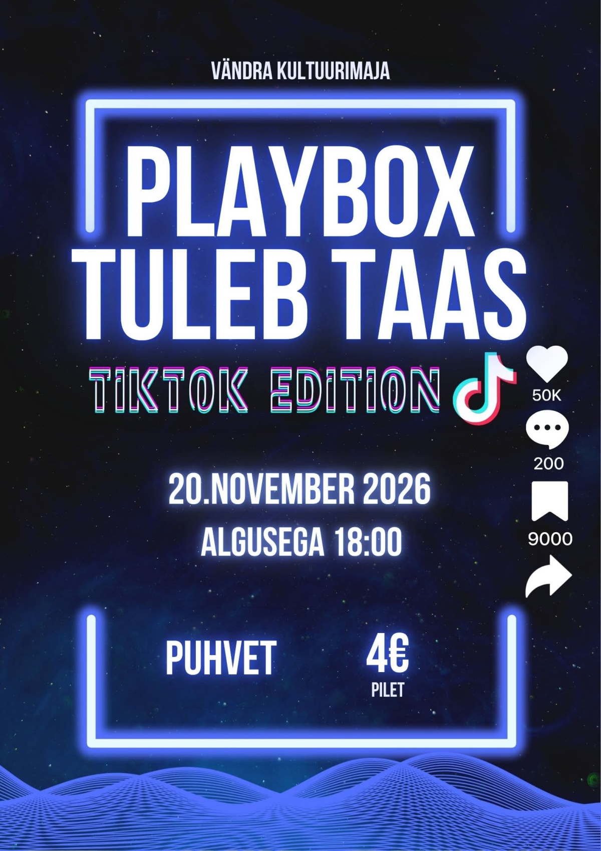 Pildil on ürituse plakat.