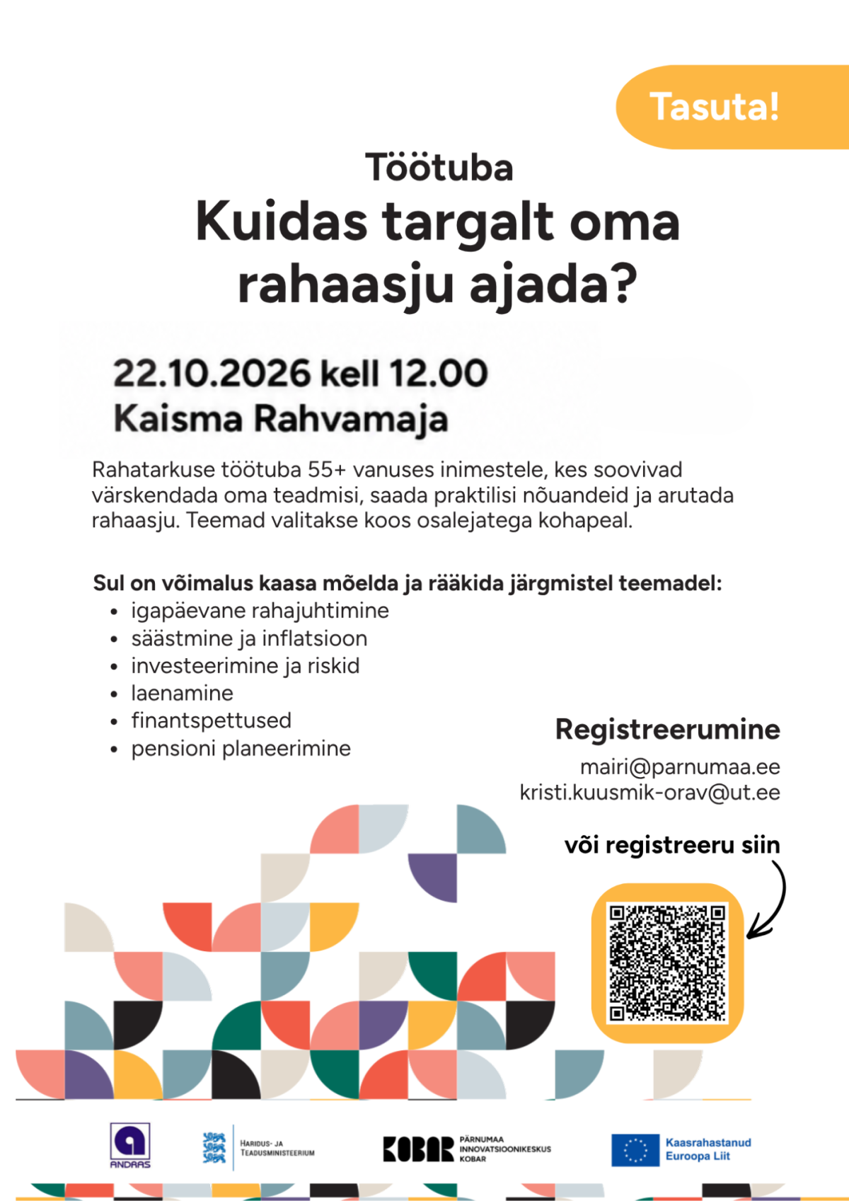 Pildil on ürituse plakat.