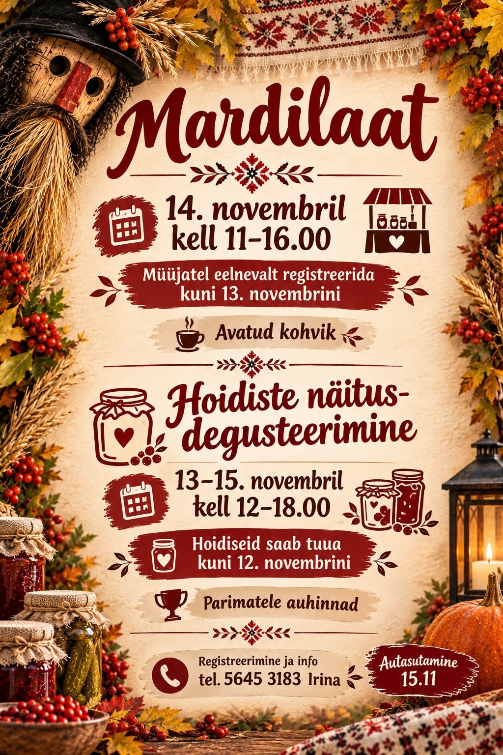 Pildil on ürituse plakat.